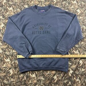 90s University of Notre Dame Men's Blue Sweater